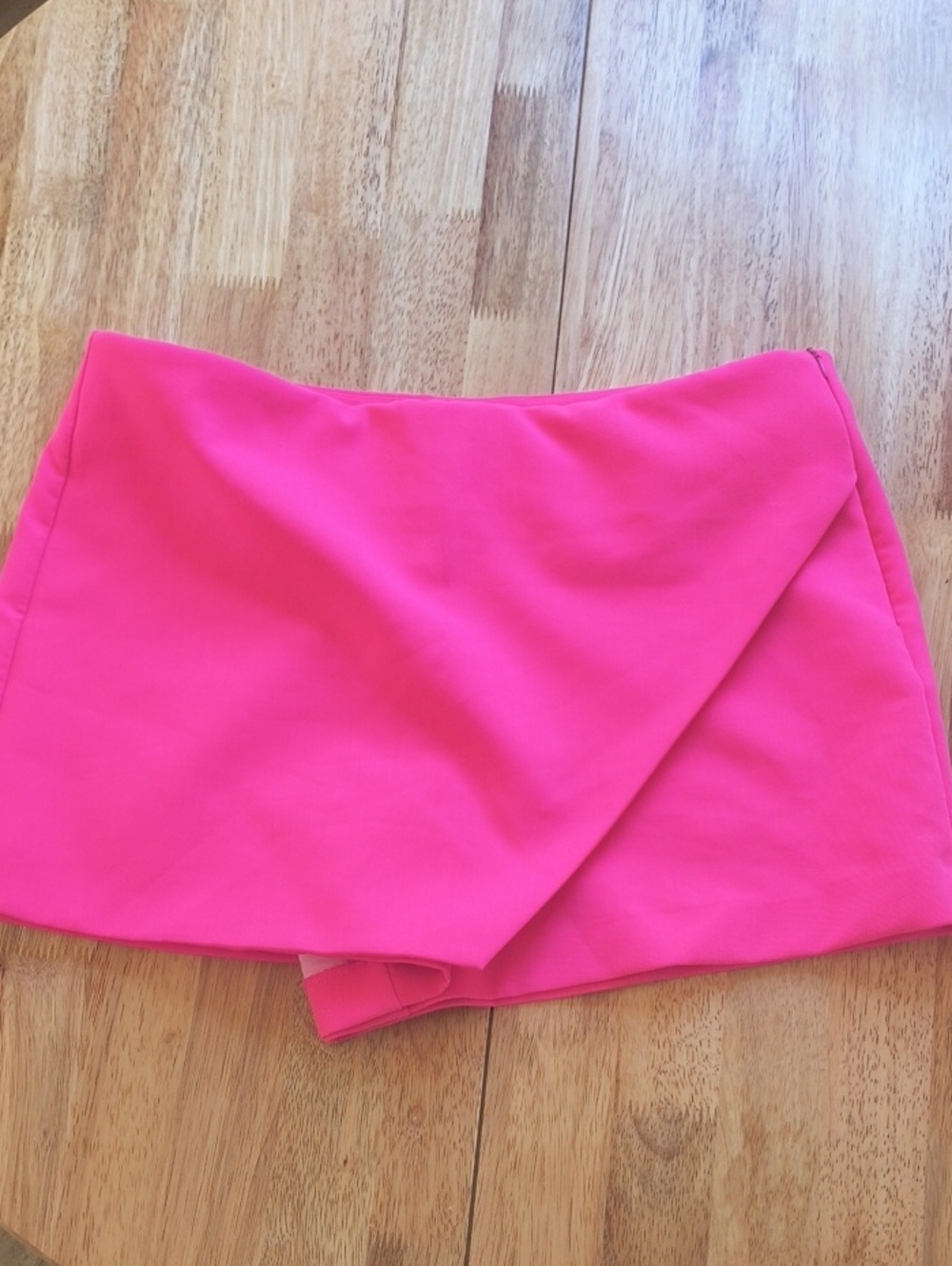 Hot Pink Zara Assymetrical Shorts With Flap XXL